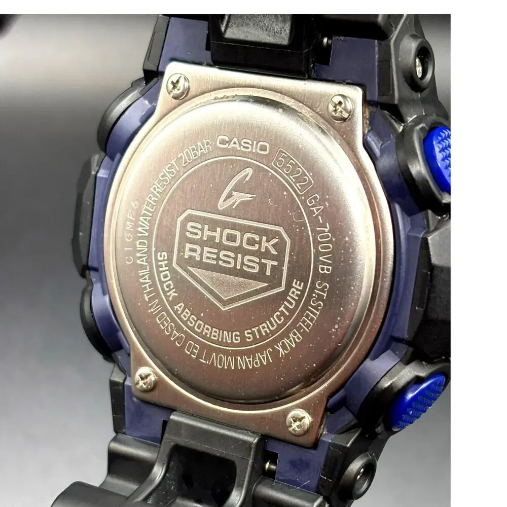 Casio G-Shock GA700VB-1A Virtual Blue Analog Digital Men’s Watch